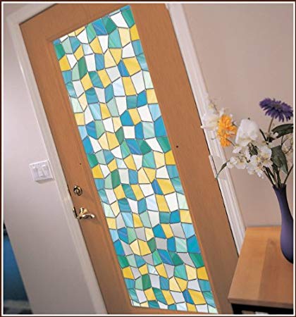 Mirage Stained Glass Privacy Window Film - 32 in x 86 in
