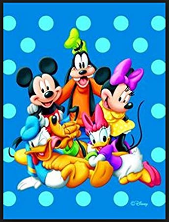 Huge 133x200 Cms Disney Mickey and Pals Non-slip Area Rug