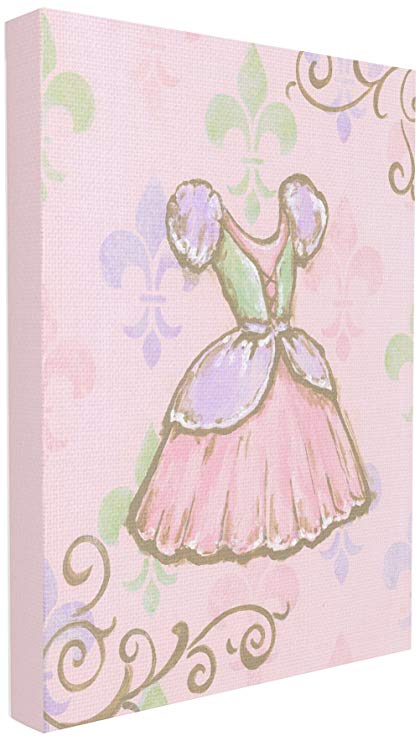 The Kids Room by Stupell Princess Dress with Fleur De Lis Wall Plaque, 30 x 40