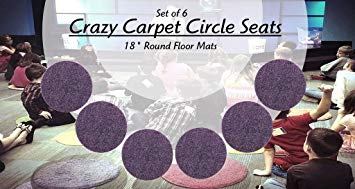 CHILDREN'S CRAZY CARPET CIRCLE SEATS - Amethyst Purple 18