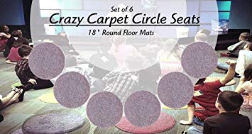 CHILDREN'S CRAZY CARPET CIRCLE SEATS - Pretty Plum Purple 18