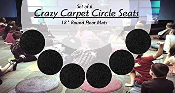 CHILDREN'S CRAZY CARPET CIRCLE SEATS - Burn Rubber Black 18