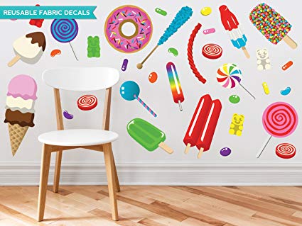 Sunny Decals Candy Fabric Wall Decals