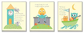 The Kids Room by Stupell Classic Nursery Rhyme 3-Pc. Rectangle Wall Plaque Set, 11 x 0.5 x...