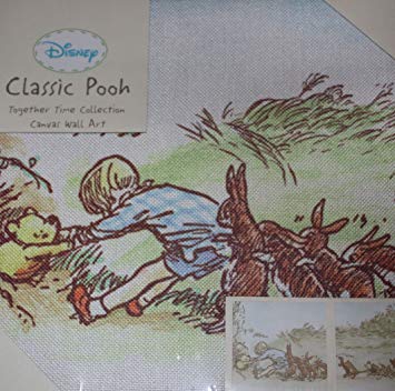 Disney Classic Pooh Together Time 2 Piece Canvas Wall Art by Kidsline