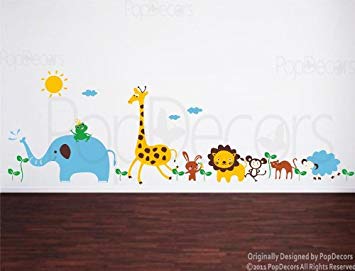 PopDecors - Cute Animals in the Jungle-(175